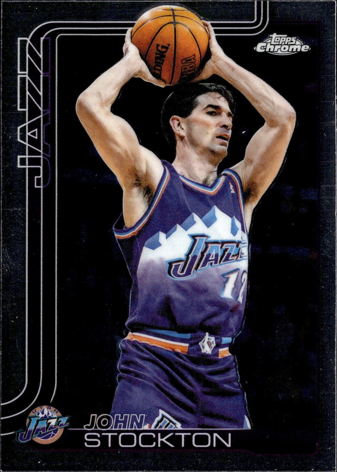 John Stockton Base Topps Chrome 250 NM0