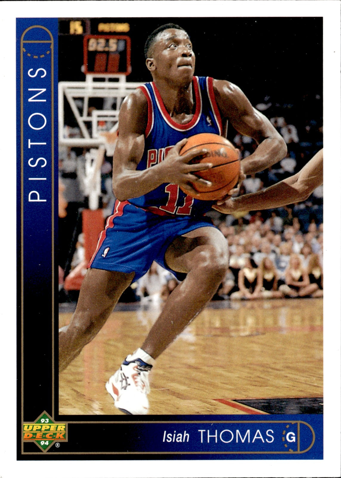 Isiah Thomas Base Upper Deck German 88 NM0