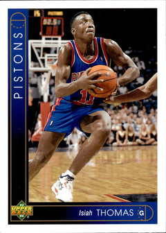 Isiah Thomas Base Upper Deck German 88 NM0