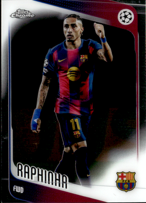 Raphinha Base Topps Chrome UEFA Club Competitions 97 NM0