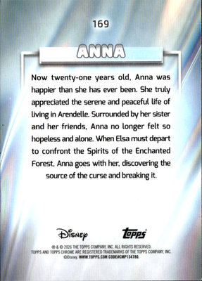 Anna Base Topps Chrome Disney 169 NM1