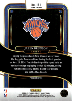Jalen Brunson Premier Level Prizm 151 NM1