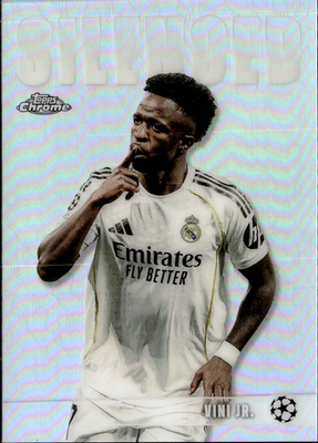 Vini Jr. Silenced Topps Chrome UEFA Club Competitions   Silenced SHH 8 NM0