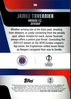 James Tavernier Base Topps UEFA Club Competitions 188 NM1