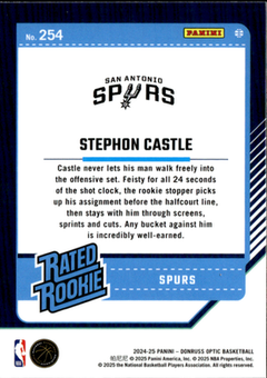 Stephon Castle Base Donruss Optic 254 NM1