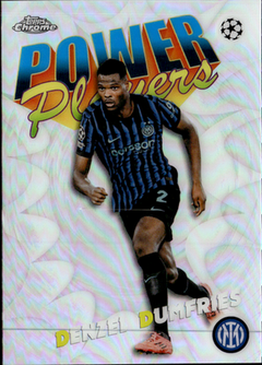 Denzel Dumfries Power Players Topps Chrome UEFA Club Competitions   PP 24 NM0