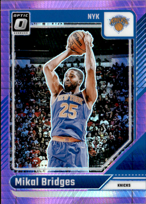 Mikal Bridges Hyper Pink Donruss Optic   Hyper Pink 217 NM0