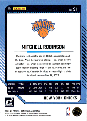 Mitchell Robinson Red Disco Donruss   Red Disco 91 NM1