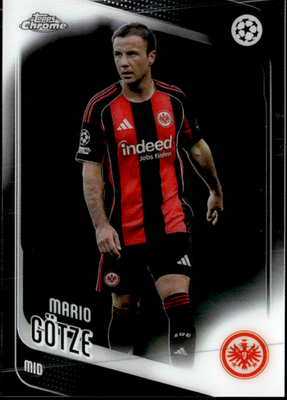 Mario Götze Base Topps Chrome UEFA Club Competitions 162 NM0