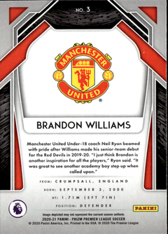 Brandon Williams Base Panini Prizm Premier League 3 NM1