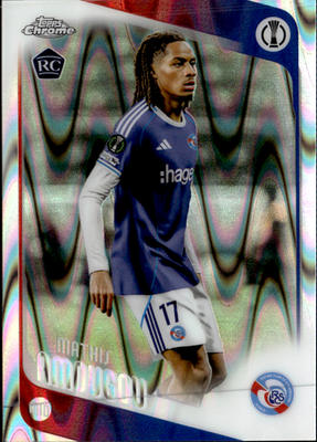 Mathis Amougou Raywave Refractor Topps Chrome UEFA Club Competitions   177 NM0