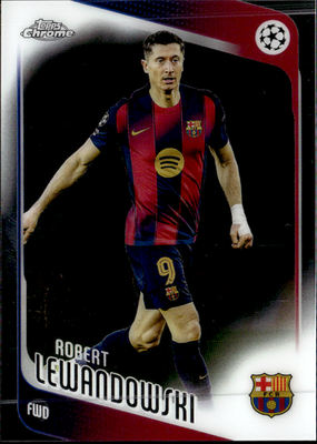 Robert Lewandowski Base Topps Chrome UEFA Club Competitions 54 NM0