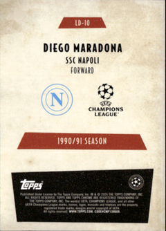 Diego Maradona Last Dance Topps Chrome UEFA Club Competitions LD 10 NM1