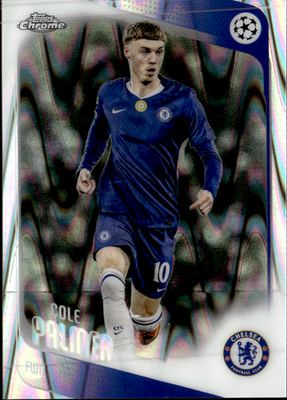 Cole Palmer Wave Topps Chrome (Raywave) UEFA Club Competitions 118 NM0