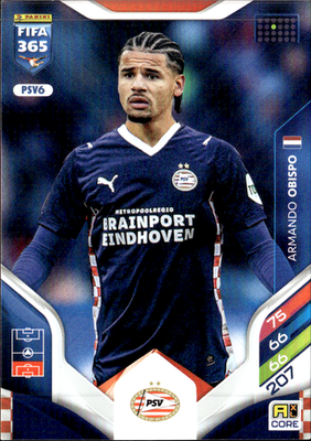 Armando Obispo Base Panini Adrenalyn XL FIFA 365 PSV6 NM0