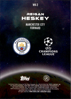 Reigan Heskey Wonderkids Topps Chrome UEFA Club Competitions   WK 2 NM1