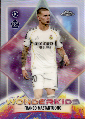 Franco Mastantuono Wonderkids Topps Chrome UEFA Club Competitions WK 7 NM0