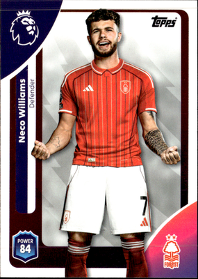 Neco Williams Base Topps Premier League 240 NM0