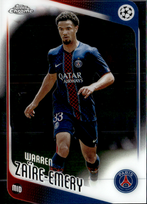 Warren Zaïre Emery Base Topps Chrome UEFA Club Competitions 170 NM0