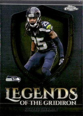 Topps Chrome   Legends of the Gridiron Richard Sherman LOG 36 NM0