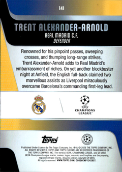Trent Alexander Arnold Base Topps Chrome UEFA Club Competitions 141 NM1