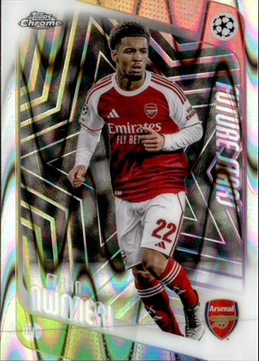 Ethan Nwaneri Base Topps Chrome UEFA Club Competitions 21 NM0