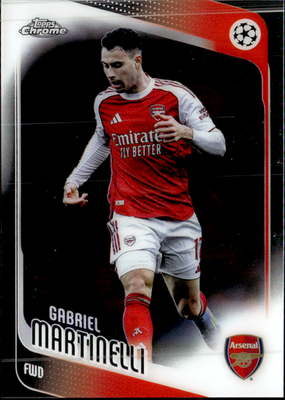 Gabriel Martinelli Base Topps Chrome UEFA Club Competitions 19 NM0