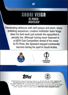Gabri Veiga Base Topps Chrome UEFA Club Competitions 87 NM1