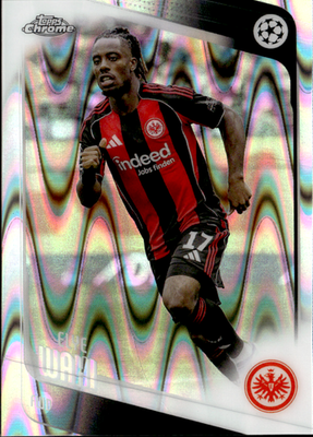Elye Wahi Raywave Refractor Topps Chrome UEFA Club Competitions    61 NM0