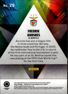Fredrik Aursnes Prizmatic Panini Prizm FIFA Club World Cup   Prizmatic 29 NM1