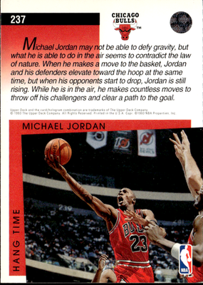 Michael Jordan Base Upper Deck Spanish 176 LP1