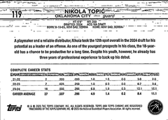 Nikola Topić Base Topps Chrome 119 NM1
