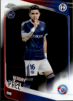 Kendry Páez Base Topps Chrome UEFA Club Competitions 29 NM0
