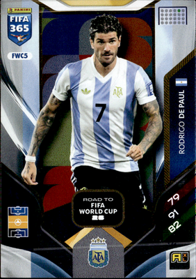Rodrigo De Paul Base Panini Adrenalyn XL FIFA 365 FWC5 NM0