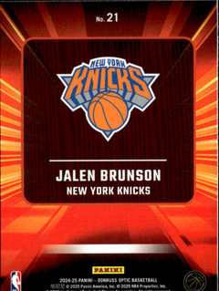 Jalen Brunson Express Lane Purple Donruss Optic   Express Lane Purple 21 NM1