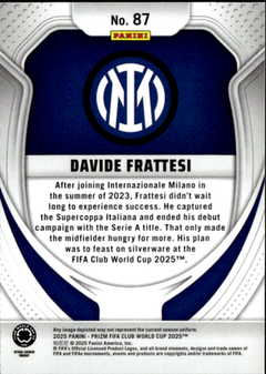 Davide Frattesi Base Panini Prizm FIFA Club World Cup 87 NM1