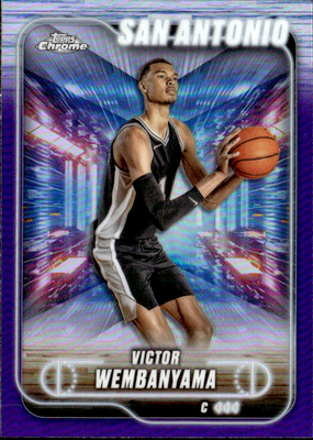 Victor Wembanyama Magenta Refractor Topps Chrome   Magenta Refractor 193 NM0