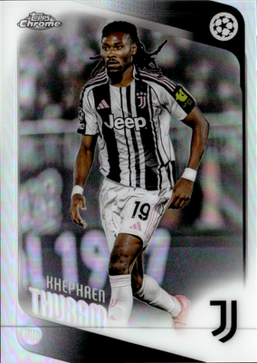 Khéphren Thuram Prism Refractor Topps Chrome UEFA Club Competitions   71 NM0