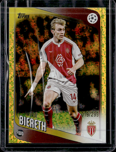 Mika Biereth 19/299 Topps UEFA Club Competitions   Yellow Holo 178 NM0