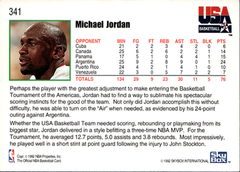 Michael Jordan Base Hoops 341 LP1