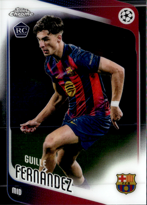 Guille Fernández Base Topps Chrome Rookie UEFA Club Competitions 190 NM0