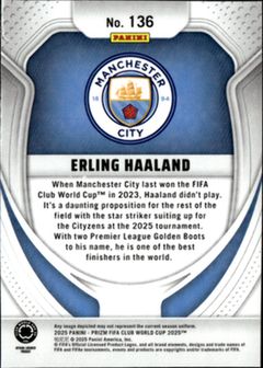Erling Haaland Base Panini Prizm FIFA Club World Cup 136 NM1