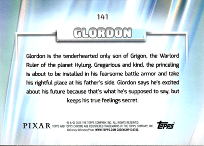Glordon Base Topps Chrome Disney 141 NM1
