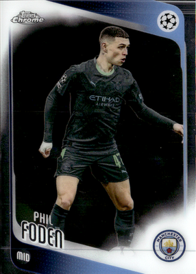 Phil Foden Base Topps Chrome UEFA Club Competitions 103 NM0