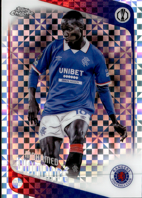 Mohamed Diomande Geometric Refractor Topps Chrome UEFA Club Competitions 45 NM0