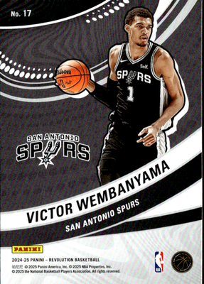 Victor Wembanyama Vortex Panini Revolution   Vortex 17 NM1