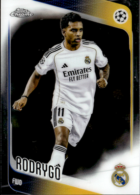 Rodrygo Base Topps Chrome UEFA Club Competitions 102 NM0