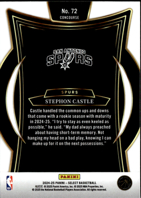 Stephon Castle Base Panini Select 72 NM1