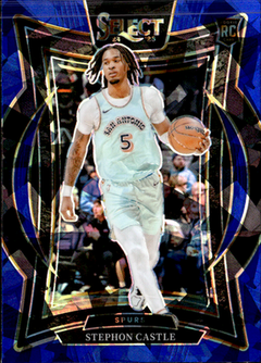 Stephon Castle Blue Cracked Ice Prizm Panini Select   Prizm 72 NM0