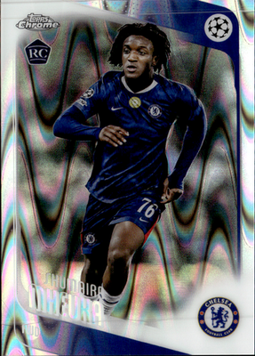 Shumaira Mheuka Raywave Refractor Topps Chrome UEFA Club Competitions   32 NM0